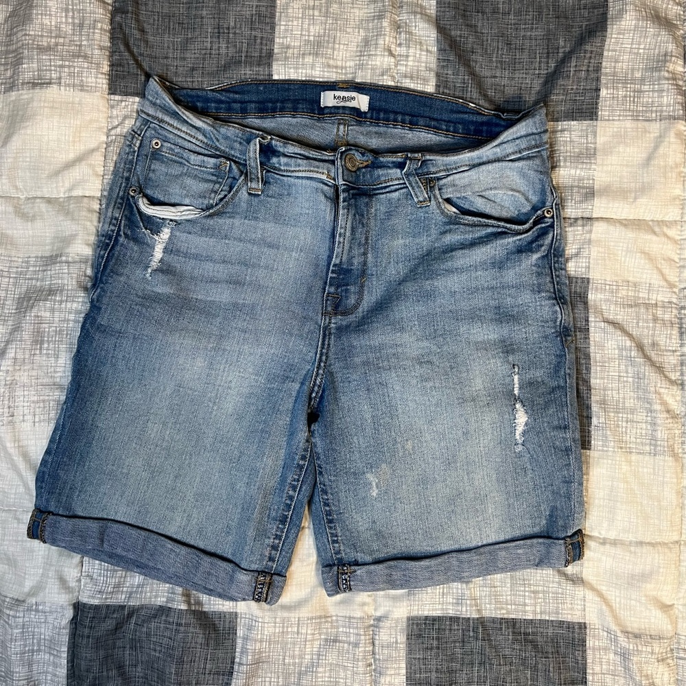 Kensie Light Blue Bermuda Shorts